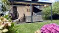Überdachte Terrasse zum Garten